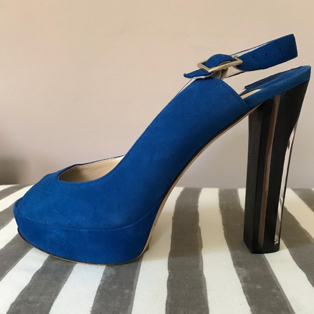 Jimmy Choo Lexy - platform peep toe slingbacks